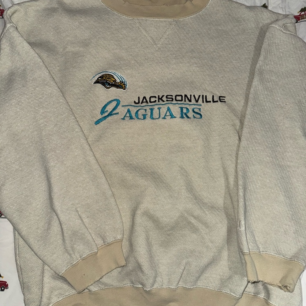Vintage Jacksonville Jaguars Beige Sweater